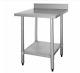 Stainless Steel 1.5ft 18 X 30 Deep Wide Wall Table Work Bench Upstand Catering