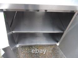 Stainless Steel 2 Door Cupboard Table Unit Pizza Oven 800 x 870 mm £200 + Vat
