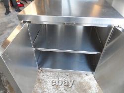 Stainless Steel 2 Door Cupboard Table Unit Pizza Oven 800 x 870 mm £250 + Vat