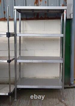 Stainless Steel 4 Tier Shelving Unit Large Stainless Steel Shelf Prep Work table