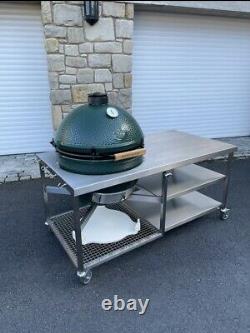 Stainless Steel BBQ Table For Big Green Egg Ect