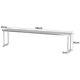 Stainless Steel Catering Kitchen Work Tables Bench Over Shelf Counter Topshelf
