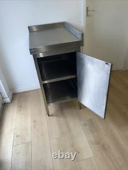 Stainless Steel Catering Table With Cupboard, Used, High Quality, Kitchen