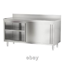 Stainless Steel Catering Table With Storage Shelf Kitchen Bench Worktop Commercial