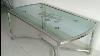 Stainless Steel Coffee Table Tea Table Center Table Design With Printed Glass Top