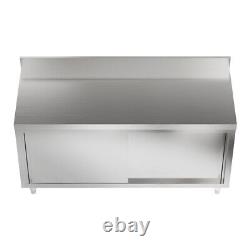 Stainless Steel Commercial Catering Prep Food Work Table Bench Cabinet Cupboard