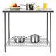 Stainless Steel Commercial Catering Table Work Bench Food Prep Kitchen Shelf New