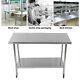 Stainless Steel Commercial Catering Table Work Bench Food Prep Kitchen Shelf Uk