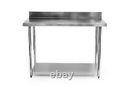 Stainless Steel Commercial Catering Table Work Bench Kitchen 1500mm x 600mm