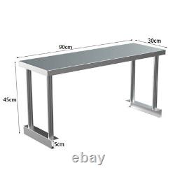 Stainless Steel Commercial Catering Table Work Bench Kitchen Food Shelf Storage