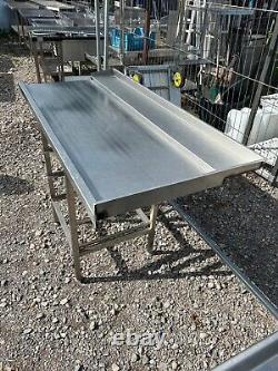 Stainless Steel Commercial Dishwasher Table (160cm)Read Description Re Delivery