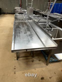 Stainless Steel Commercial Dishwasher Table (184cm) Read Descrip Re Deliv T20