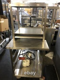 Stainless Steel Commercial Kitchen Table On Wheels, Single 3 Phase Electric Plug