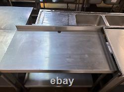 Stainless Steel Commercial Table (120cm) Read Description Re Delivery