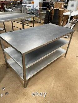 Stainless Steel Commercial Table (150cm) Read Description Re Delivery