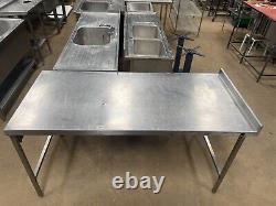 Stainless Steel Commercial Table (175cm) Read Description Re Delivery T25