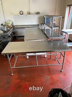 Stainless Steel Commercial Table (180cm) Read Description