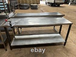 Stainless Steel Commercial Table (180cm) Read Description Re Delivery
