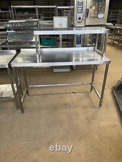 Stainless Steel Commercial Table with Pass (145cm) Read Description Re Delivery