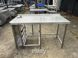 Stainless Steel Commercial Table with Taps (150cm) Read Description Re Delivery