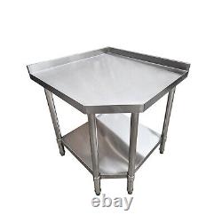 Stainless Steel Corner Prep Table