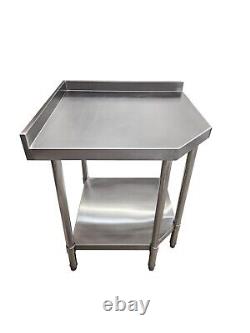 Stainless Steel Corner Prep Table