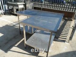 Stainless Steel Corner Table 1230 x 1500 mm £150 + Vat