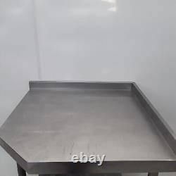 Stainless Steel Corner Table Shelf Prep Bench 80cm Wide Commercial Grade Kitchen