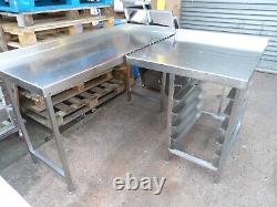 Stainless Steel Corner Table Tray Runners 1550 x 1500 mm £200 + Vat