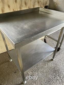 Stainless Steel Corner Table Wall Bench Heavy Duty 900mm Long