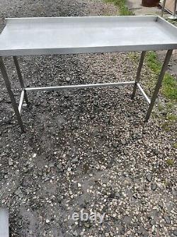Stainless Steel Corner Table Wall bench Heavy Duty 1500mm Long