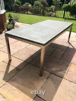 Stainless Steel Designer Garden Table-(similar to Cane Line and Kettler)