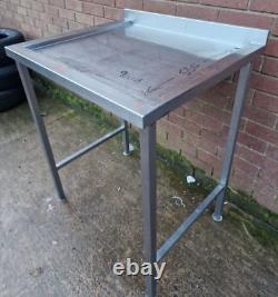 Stainless Steel Draining Table, Recessed Top, Drain Hole, 75 X 65 X 90cm
