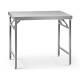 Stainless Steel Folding Work Table Portable Worktop Catering 60x100cm 200kg