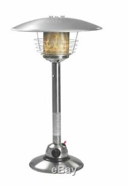 Stainless Steel Garden Outdoor Patio Heater Table Top Gas 4KW Outdoor FreeAttach