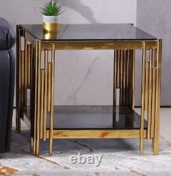 Stainless Steel Gold End Table