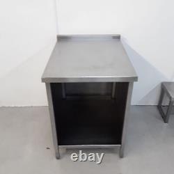 Stainless Steel Kitchen Cabinet Work Top Table Commercial Catering 60cm Wide
