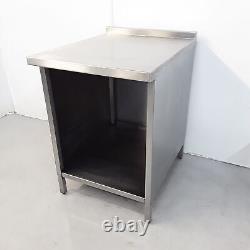 Stainless Steel Kitchen Cabinet Work Top Table Commercial Catering 60cm Wide