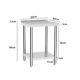 Stainless Steel Kitchen Food Pre Work Table Catering Work Bench Organiser Desk