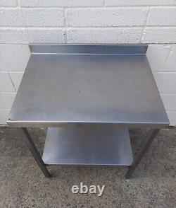 Stainless Steel Kitchen Food Prep Work Table Bench / Backsplash 70 x 50 x 97cm