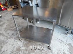 Stainless Steel Mobile Trolley Table 830 x 585 mm £125 + Vat
