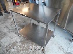 Stainless Steel Mobile Trolley Table 830 x 585 mm £125 + Vat