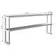 Stainless Steel Over Shelf Prep Work Table Bench Commercial 1/2 Tier Kitchen