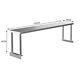 Stainless Steel Over Shelf Prep Work Table Bench Commercial 1/2 Tier Overshelf