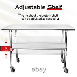 Stainless Steel Premium Catering Table Work Bench Commercial Kitchen Prep Area