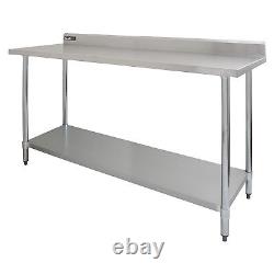 Stainless Steel Premium Catering Table Work Bench Commercial Kitchen Prep Area