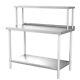 Stainless Steel Prep Bench Commercial Catering Table Kitchen Equip Storage Shelf
