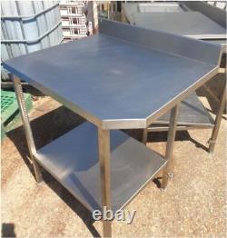 Stainless Steel Prep Table 80 cm with Right Hand Cut Out