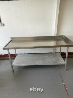 Stainless Steel Prep Table/ Dishwasher Passthrough Table Used Good Condition