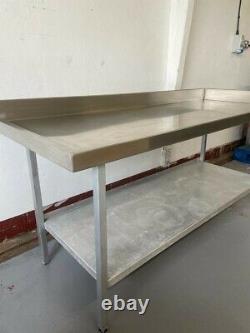 Stainless Steel Prep Table/ Dishwasher Passthrough Table Used Good Condition